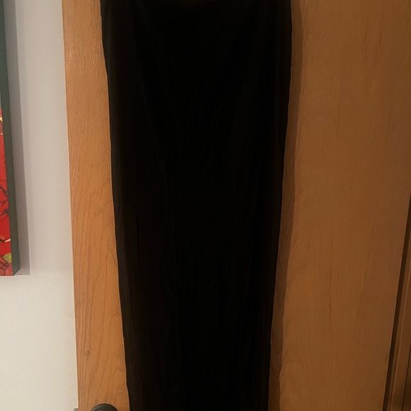 Helmut lang black cotton skirt with high slit size medium - Picture 3 of 6